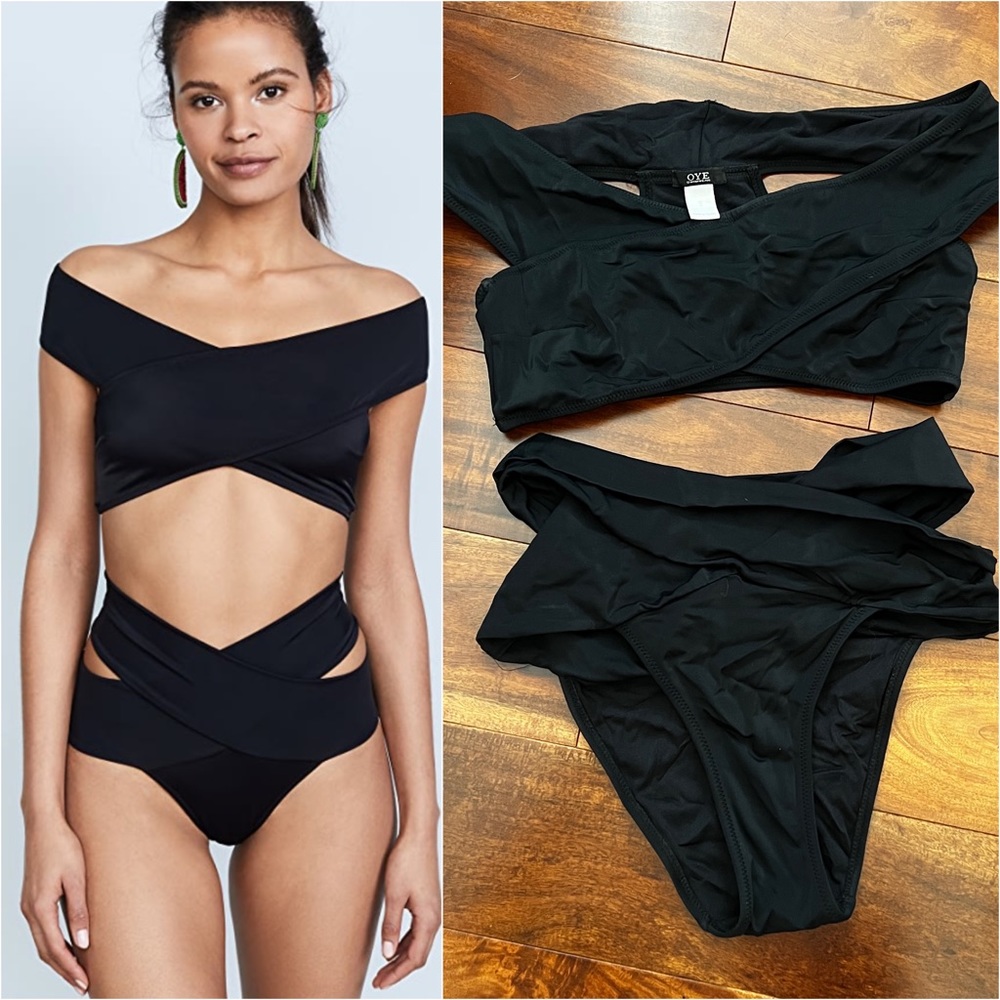 OYE SWIMWEAR - Lucette Bikini Black size Small